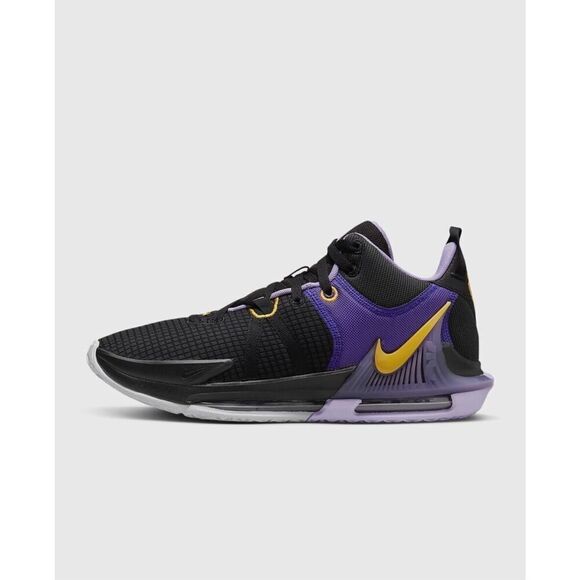 Nike LeBron Witness 7 basketball Laker Black Gold Purple DM1123 002 Men 10.5 NWB - Picture 1 of 12